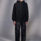 Textured Knit Zip-Up Hoodie