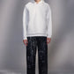 Snowflake-Embroidered Hoodie