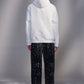 Snowflake-Embroidered Hoodie