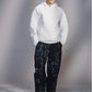 Snowflake-Embroidered Hoodie