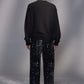 Sweatshirt with Double Neckline