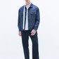 Denim Jacket Contract With Organza