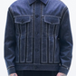 Denim Jacket Contract With Organza