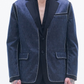 Denim Blazer Contract With Organza