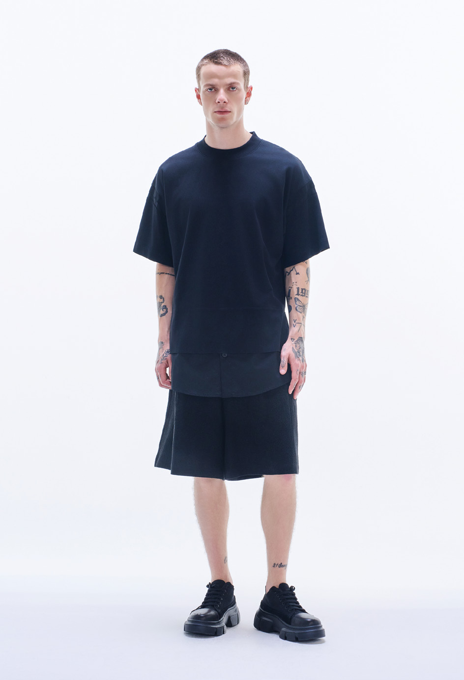 Tee With Shirt Layer