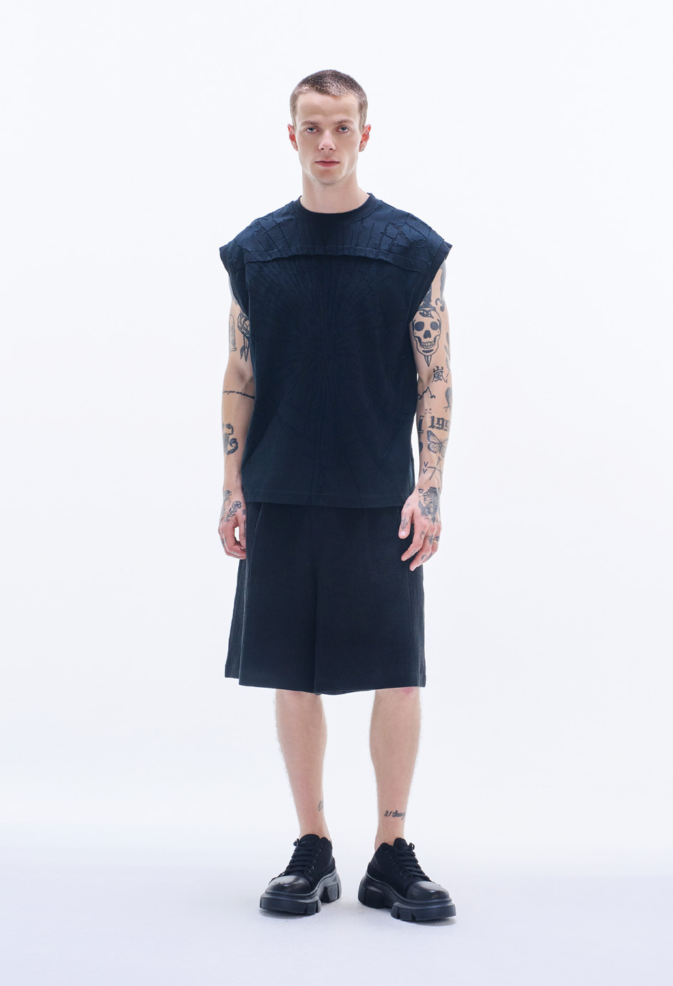 Tee with Burnt-Out Pattern