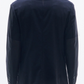 No-Collar Wool Blazer with Raw Edge