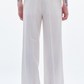 Viscose Linen Bell Bottom Pants