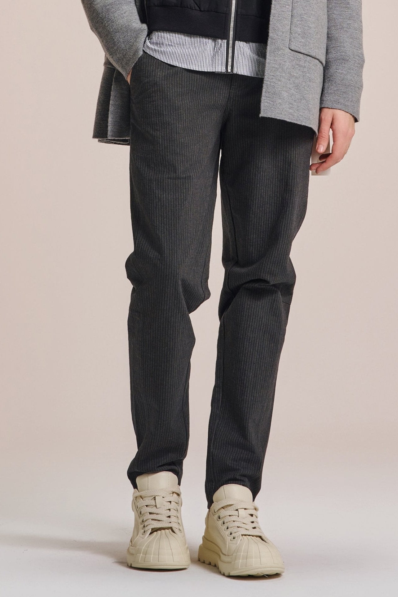 Cotton Herringbone Regular Fit Pants