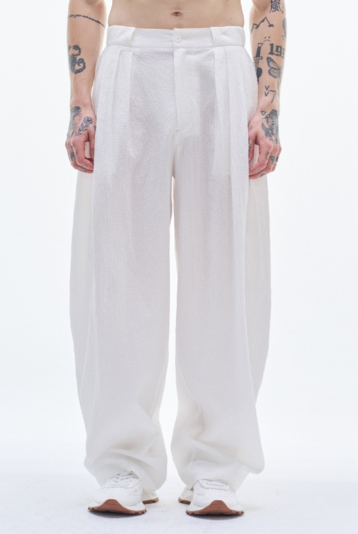 Crepe Cotton Balloon Pants