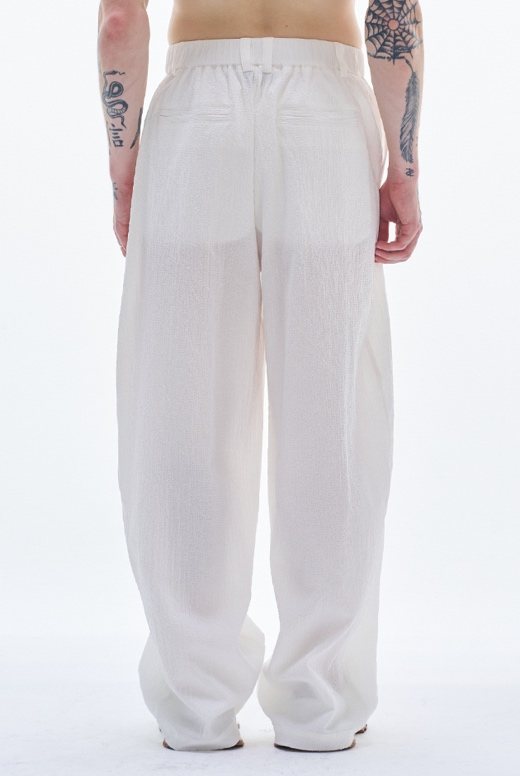 Crepe Cotton Balloon Pants