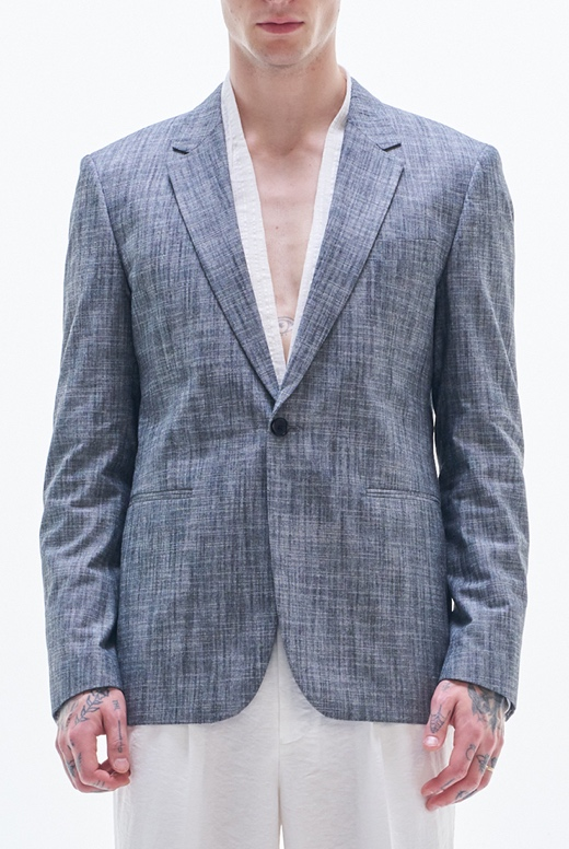 Yarn Dyed Fabric Blazer