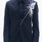 Blazer With Broken Glass Print & Mirror