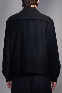 Layer Lapel Wool Jacket