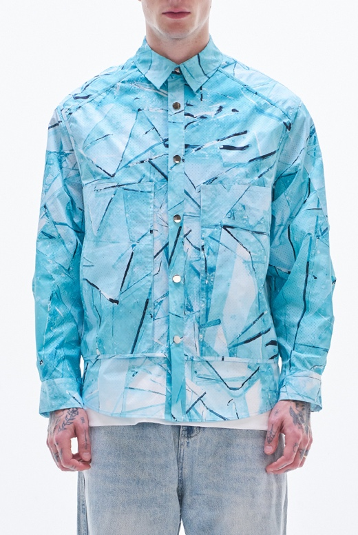 Jacket With Glass Digital Print