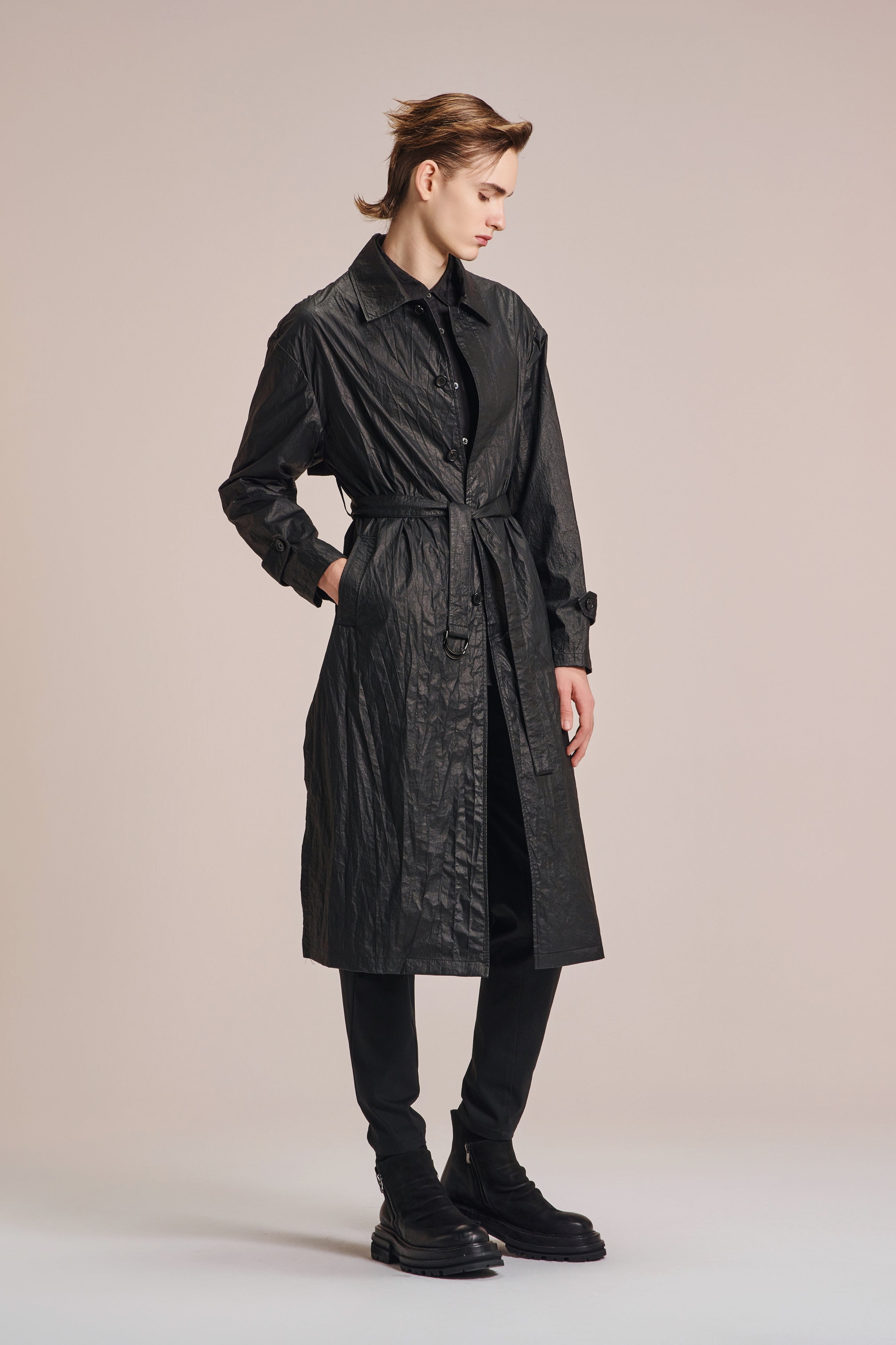 Crepe Nylon Light Trench Coat HARRISON WONG