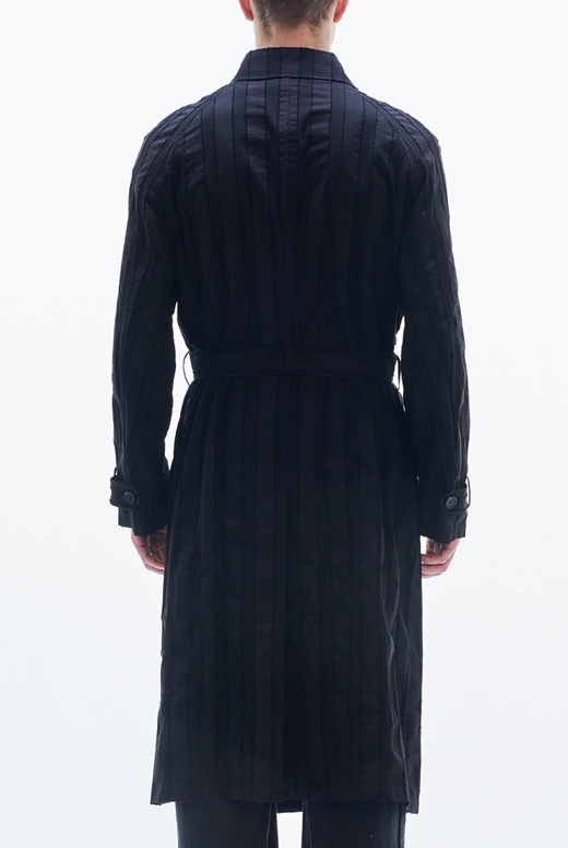 Stripe Textured Light Coat
