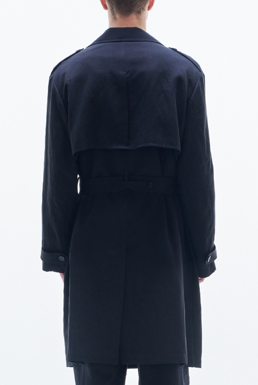 Viscose Linen Trench Coat