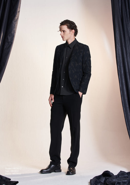 フローラルジャカードブレザー