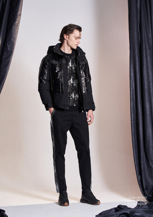 光沢とマットのダウンコート