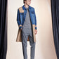 Deconstructed Trench Coat With Denim