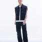 Viscose Linen Zipper Waistcoat