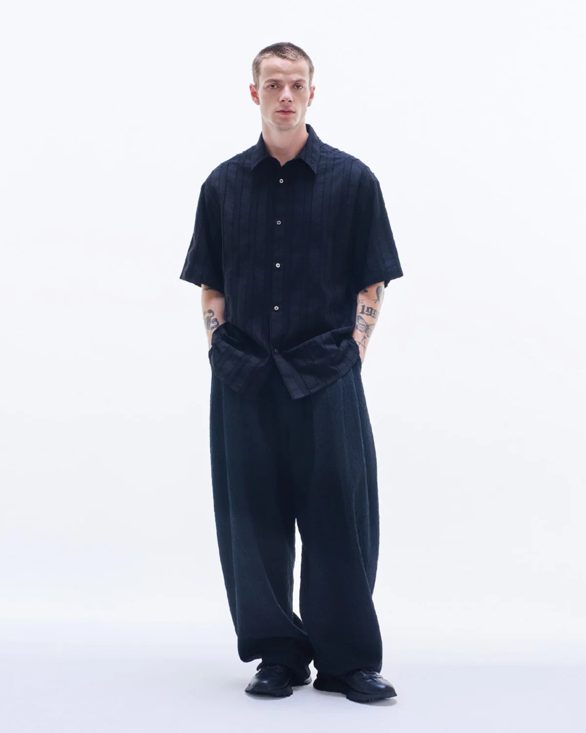Crepe Cotton Balloon Pants