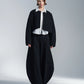 Crepe Cotton Cropped Round Neck Jacket