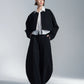 Crepe Cotton Cropped Round Neck Jacket
