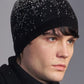 Snowflake-Pattern Wool Beanie Hat