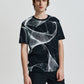 Regular Fit Tee With Organic Wave Print