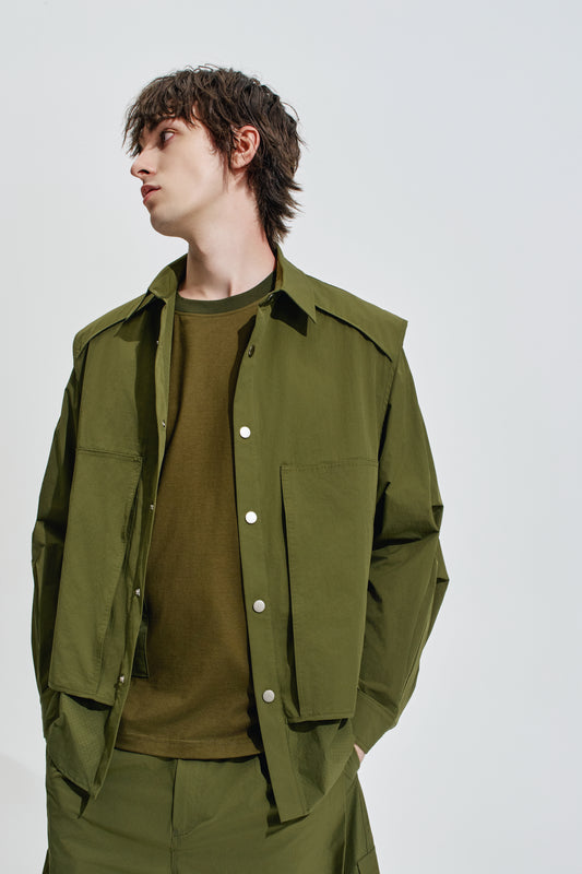 Nylon Layer Shirt Jacket