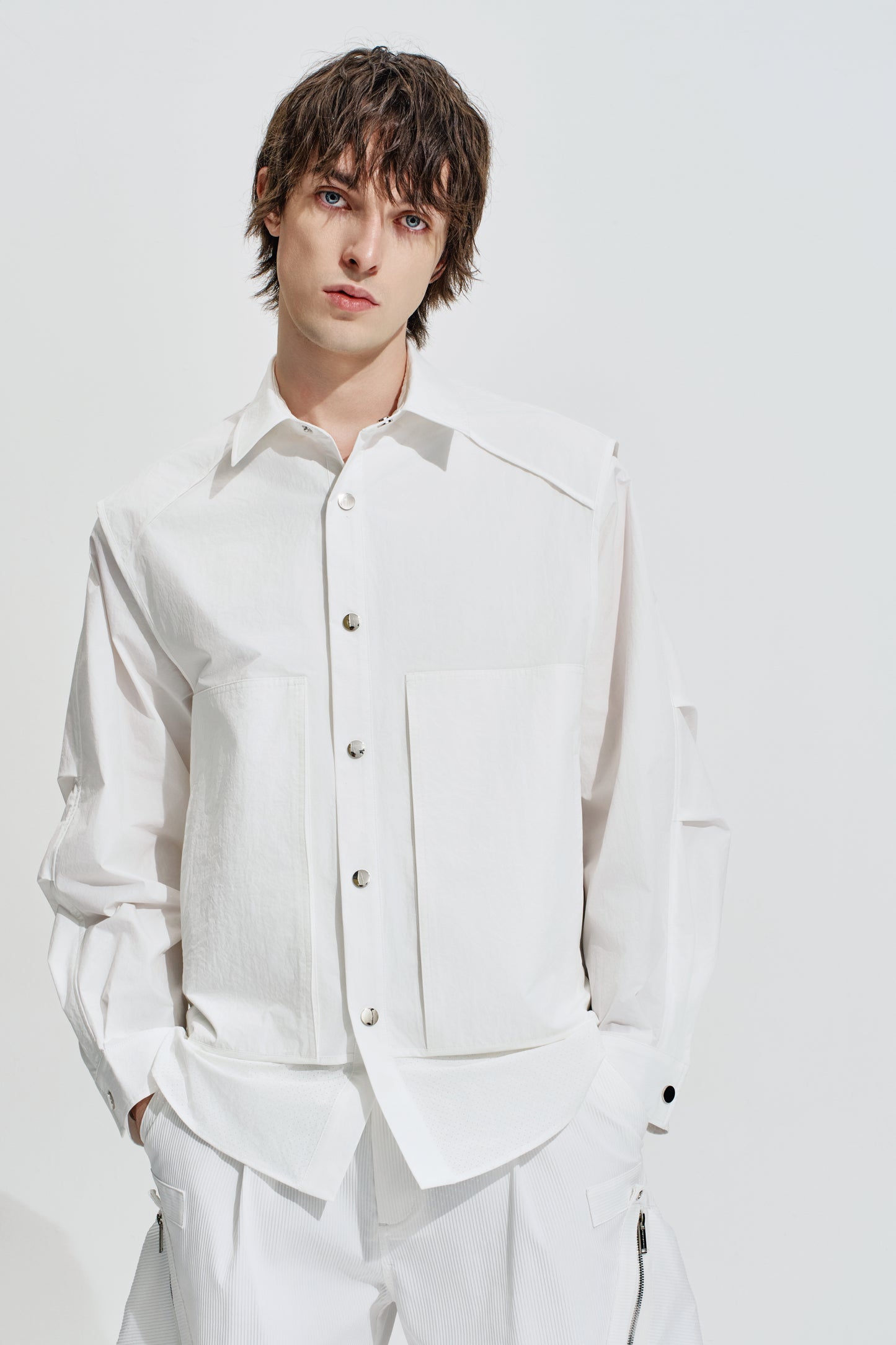 Nylon Layer Shirt Jacket