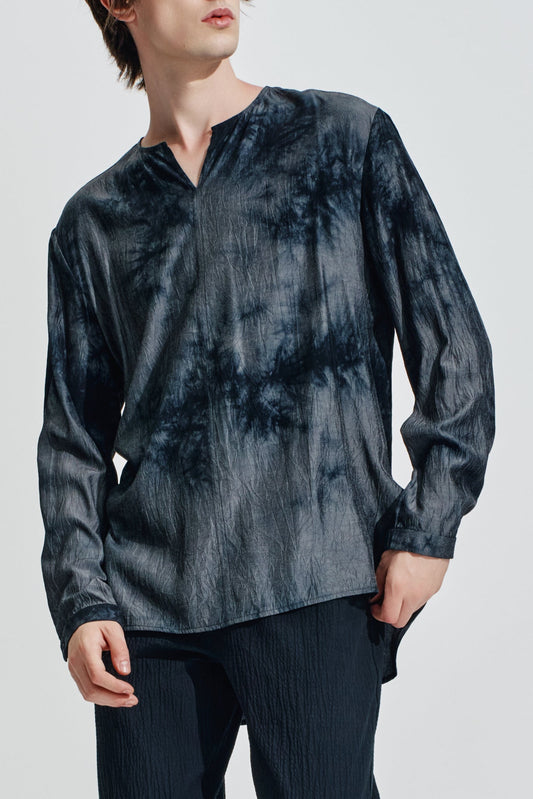 Dye Pattern Pullover Shirt