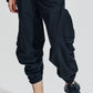 Wide Leg Cargo Pants With Drawstring Length