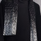 Snowflake-Pattern Wool Scarf