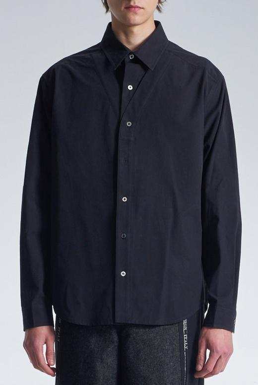 Cotton Shirt With V Cut Placket