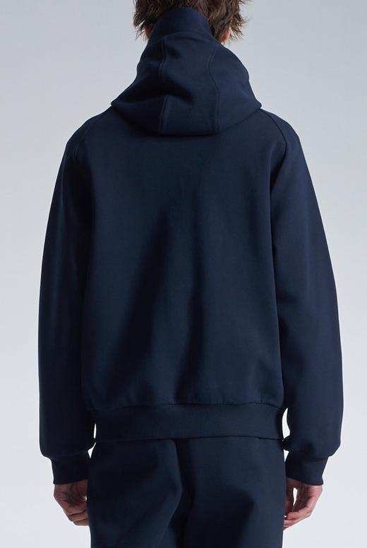 Honeycomb Knit Zipper Jacket WIth Hood