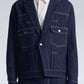 Denim Jacket With Blazer Cut