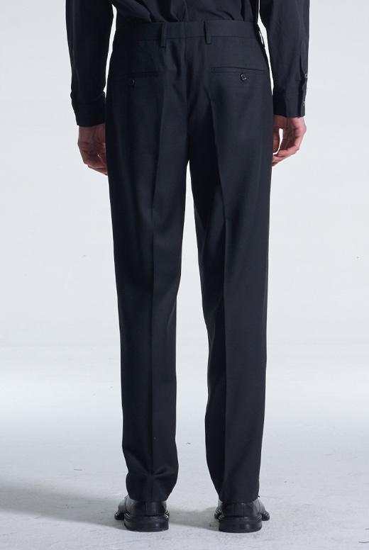 Easy Fit Straight Leg Wool Pants
