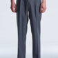 Easy Fit Straight Leg Wool Pants