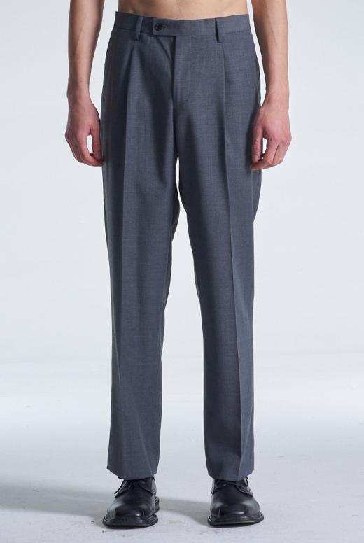 Easy Fit Straight Leg Wool Pants