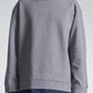 Sweatshirt With Denim Hem