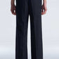 Striped Wool Wide Leg Pants