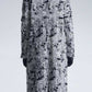 Hairy Abstract Jacquard Long Coat