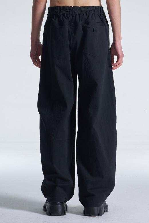 Wide Leg Cotton Pants With Studs