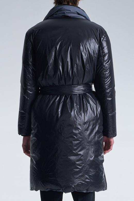 Reversible Down Coat With Belt