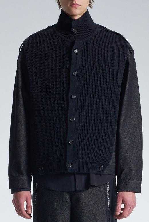 2in1 Denim Jacket With Sweater