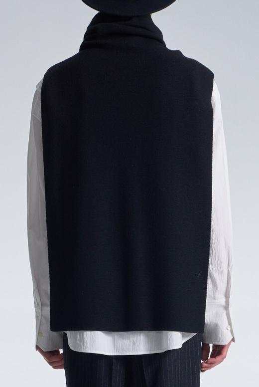 High Collar Wool Vest