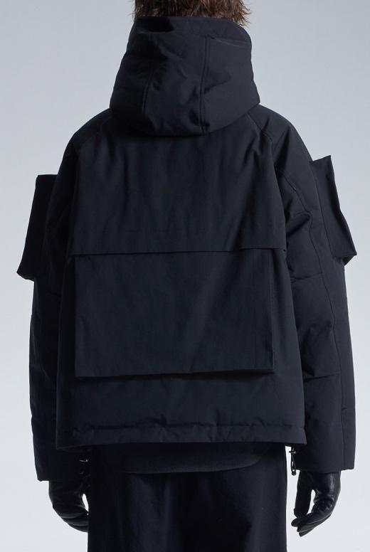 Down Jacket With 3D Pocket On Sleeve